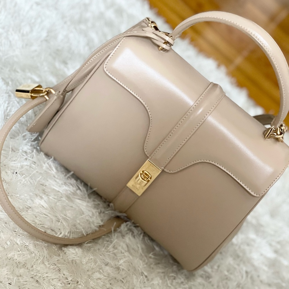 CELINE “BRAND NEW” small 16 nude color